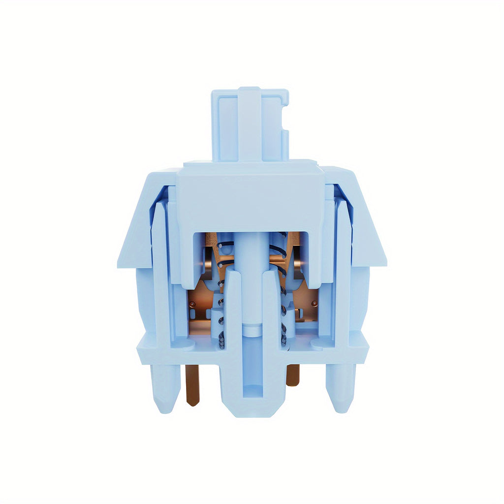 GATERON Sea Salt Smoothie Keyboard Switches Linear 45gf Full POM Material Pre-lubed 5-Pins Key Switches for MX Mechanical Keyboard
