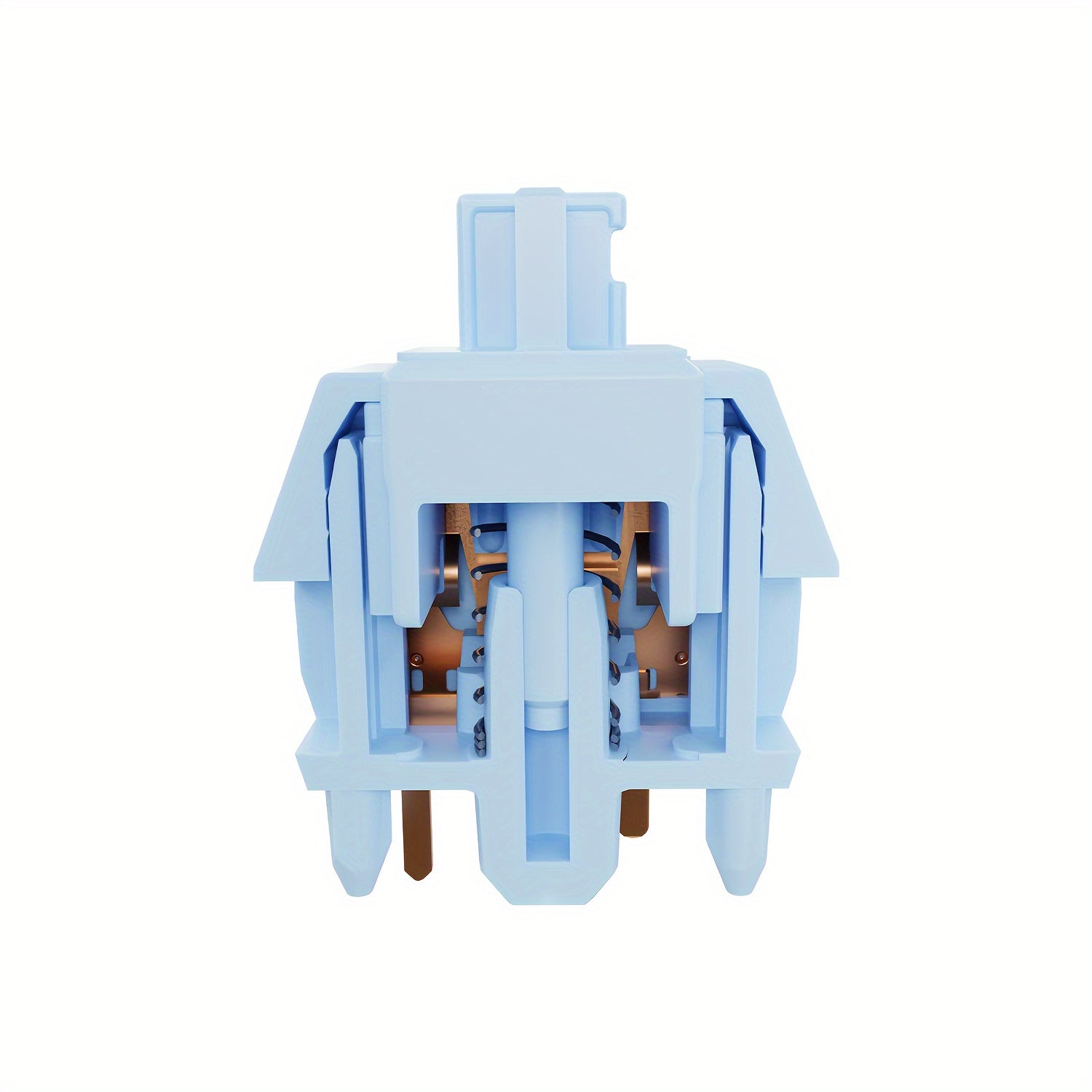 GATERON Sea Salt Smoothie Keyboard Switches Linear 45gf Full POM Material Pre-lubed 5-Pins Key Switches for MX Mechanical Keyboard
