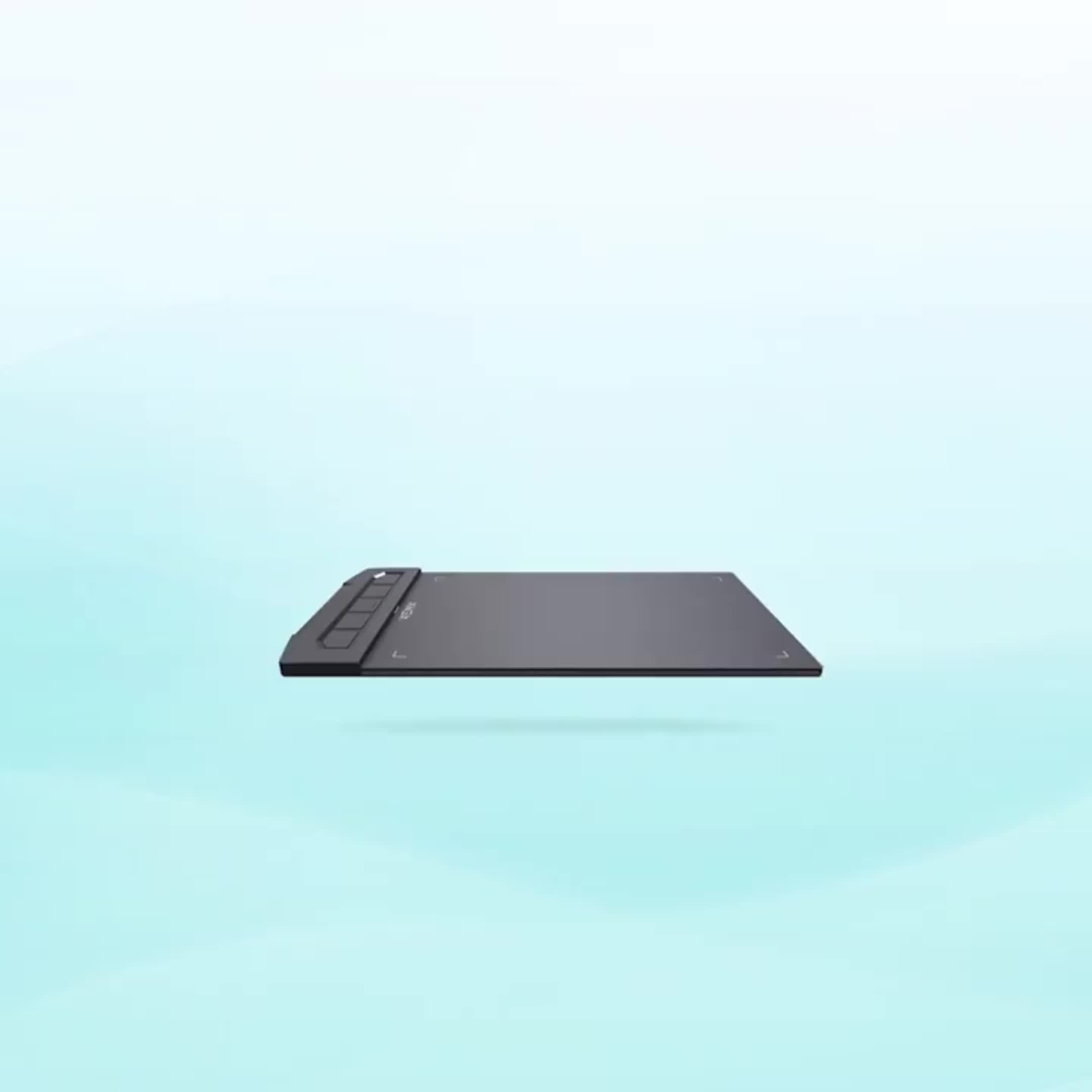 1pc XENX Drawing Tablet, ABS Material, 8192 Pressure Levels, 5080 LPI Pen Resolution, 266 PPS Reporting Rate, 2 Programmable Buttons, No Battery, Compatible with Mobile & Computer, Portable Design for Digital Art, Animation, Industrial Design