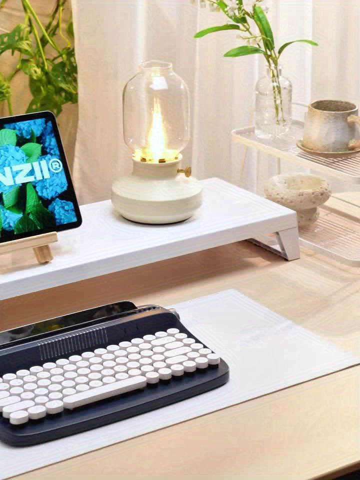 AJAZZ AF84 Wireless 2.4G Dual-Mode Retro Keyboard Featuring a Fixed Slot Stand for Connecting Multiple Devices