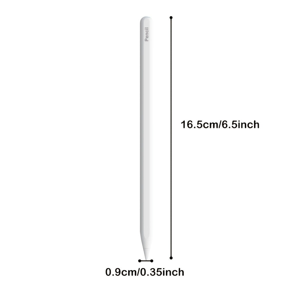 2nd Gen iPad Pencil with Magnetic Wireless Charging & Palm Rejection Tilt Sensor - Compatible for iPad Pro 11/12. 9 (2018-2024), iPad Air 3-6, Mini 5-7, 10th-6th Gen - Includes 3 Tips & Charging Cable