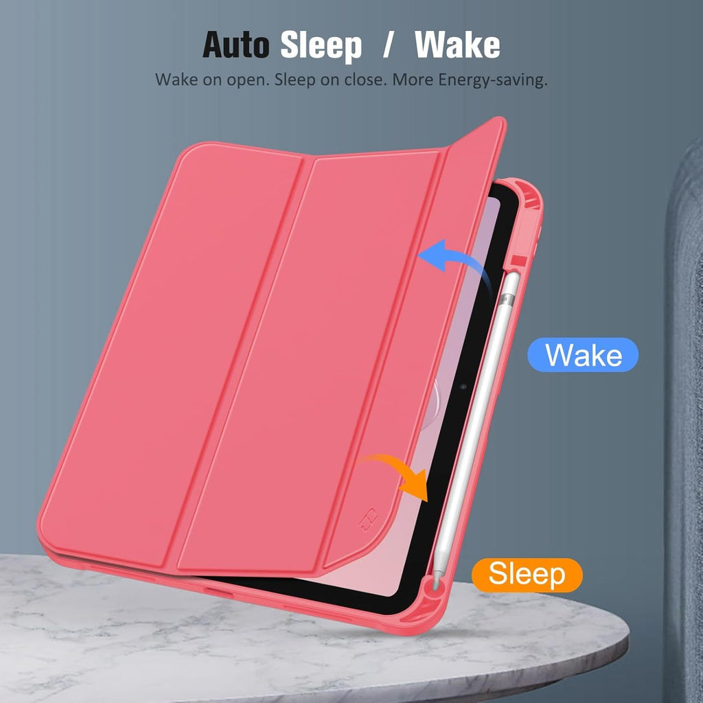 Fintie SlimShell Case for iPad 10th Generation 10.9 Inch Tablet (2022 Release) - Flexible Soft TPU Stand Back Cover with Pencil Holder, Auto Sleep/Wake（）