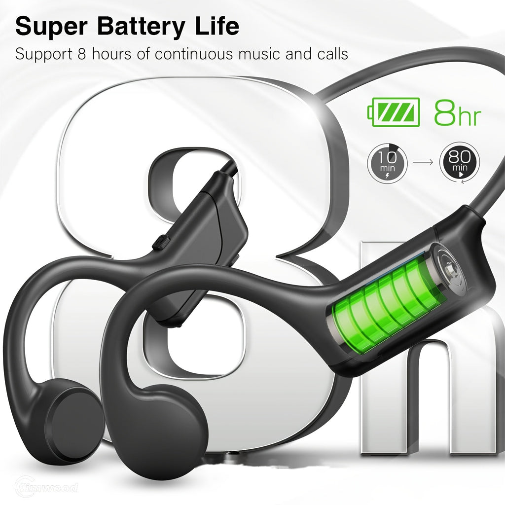 Mosyxe Air Conducted Earphones - Open Wireless Headphones with Enhanced Audio, Noise Cancelling Microphone, Seamless Pairing, Suitable for Sports Enthusiasts - Perfect for Running, Cycling, And Hiking Adventures