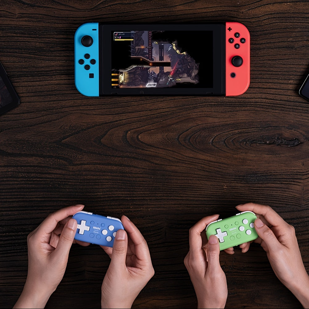 8BitDo Micro BT Gamepad Pocket-sized Mini Controller For Switch, Android, And Raspberry Pi, Supports Keyboard Mode (Green)