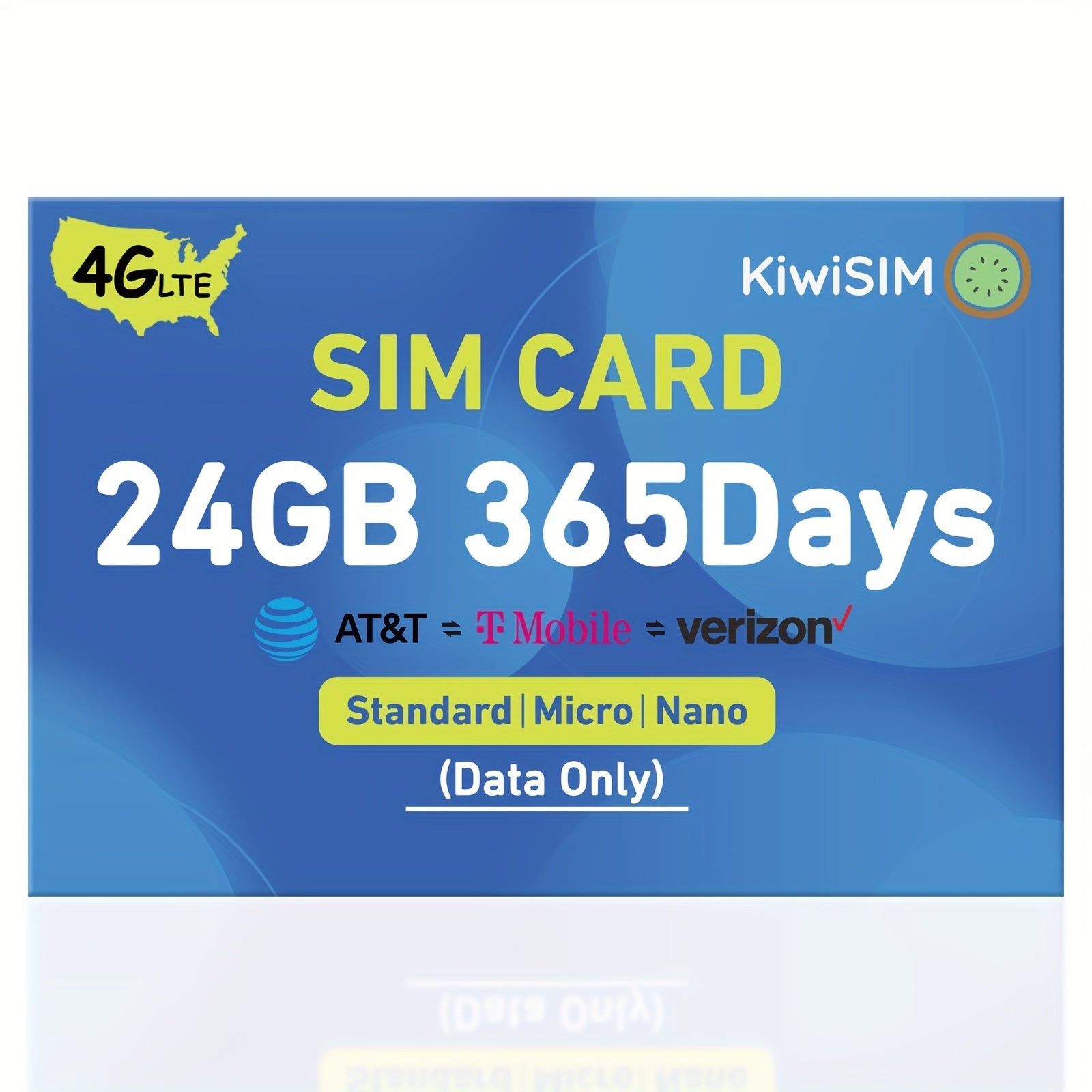 USA 4G LTE Data-Only Prepaid SIM Card | Multiple Data Plans | No Monthly Fee | Works with Security Cameras, GPS, Hotspots, Smartwatches, Tablets | Nationwide Coverage | High-Speed | No Voice/Sms | Easy Activation | No Hidden Charges