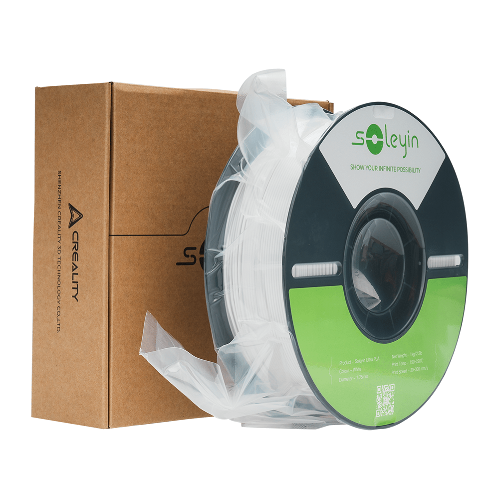 Creality SOLEYIN Ultra PLA Filament 1.75mm PLA 3D Printer Filament High Speed 30-600mm/s Dimensional Accuracy +/- 0.02mm, 1kg Spool (2.2lbs), Fit Most FDM 3D Printer