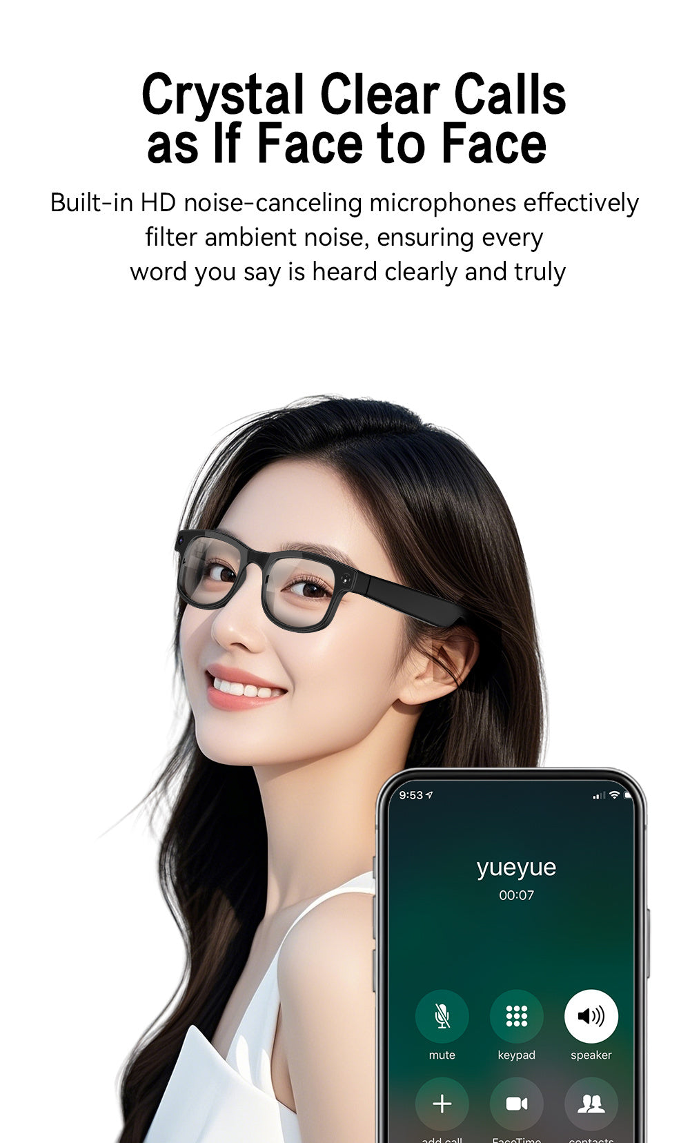 AI Smart Glasses Camera 8MP HD Video Recording Glasses with Audio, Real-Time Translation, Bluetooth Call & Music, AI Object Recognition, Touch Control, Wearable Camera Glasses for Men Women Travel Outdoor