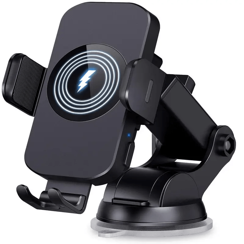 Ultra-Fast 15W RapidWireless Car Charger - Smart Auto Clamping Phone Mount for iPhone 15 14 13 12 11 Pro Max, Samsung Galaxy S23 S22 S21 - Hassle-Free, Seamless Compatibility
