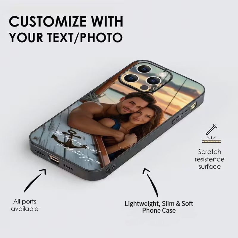 Phone Case: Custom Phone Case - Personalized Case for iPhone 17/ 16/ 15/ 14/ 13/ 12/11 Pro Max/ Pro/ Plus, Minimalist & Stylish, Durable, Perfect Creative Gift for Birthdays, Anniversaries, Valentine's Day, Weddings, Halloween, Christmas.