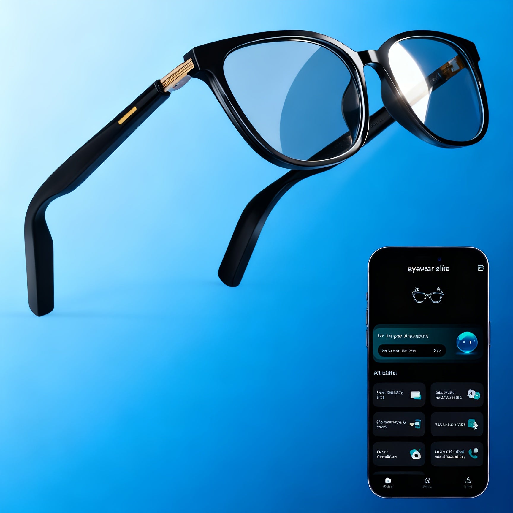 New Smart Translation Glasses, Capable Of Translating 164 Languages, Support Listening to Music And Making Calls, Suitable for Indoor Use And Driving, Universal for Men And Women, Support AI Voice Assistant, Perfect for Holiday Gifts, Valentine's Day