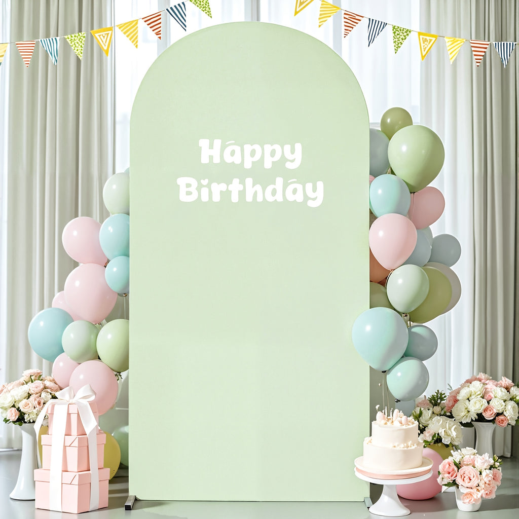 1pc Of 6ft Elegant Polyester Spandex Photography Backdrop, Stretchable And Wrinkle-free, with A Bottom Zipper Design for An Arched Cover Photo Background Prop, Suitable for Parties, Wedding Ceremonies, Gender Reveals, Birthday Parties, Etc.