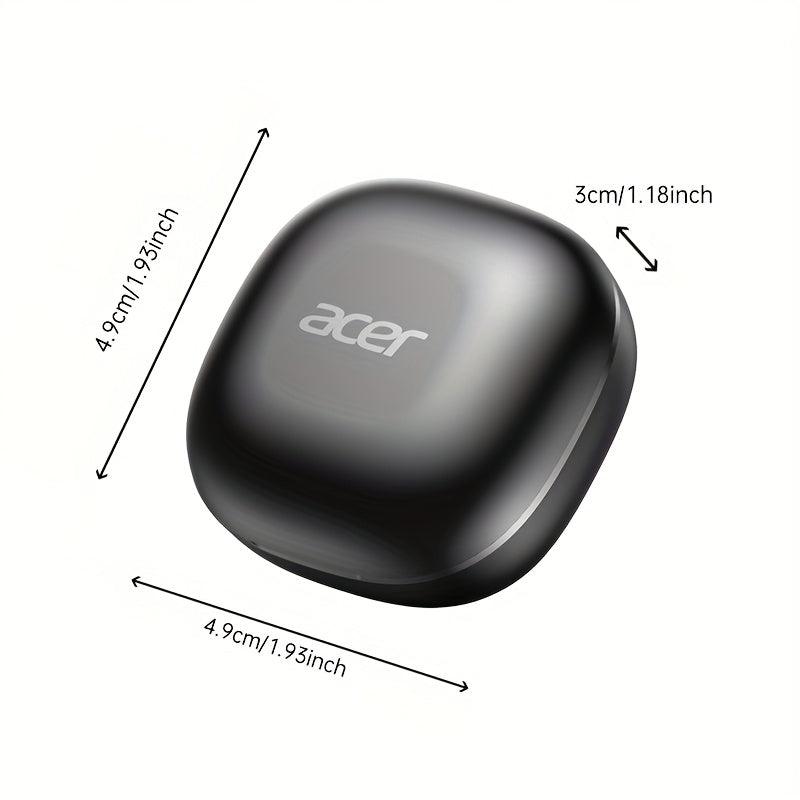 Acer OHR501 Wireless Audio Earbuds Feature a Semi-In-Ear Design with Noise Cancellation, Delivering High-Fidelity Sound Quality. These Music Earphones Are Ideal for Commuting And Fitness, Equipped with Touch Controls And Voice Call Noise Reduction