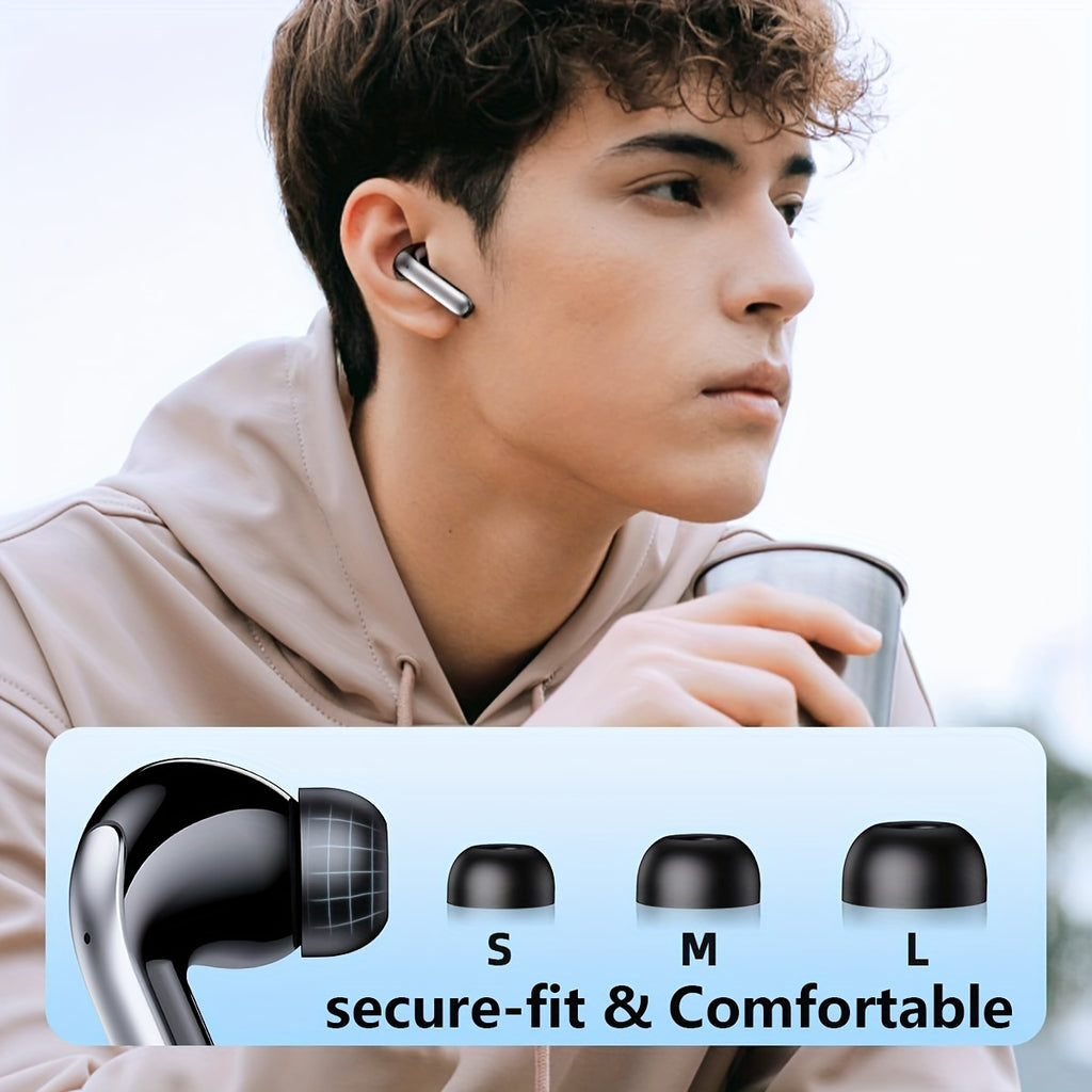 ANKRIYUL TWS Wireless Stereo Earbuds Earphones, Sport Headset, Stereo In Ear Headphones, Touch Control Ear Buds with Charging Case