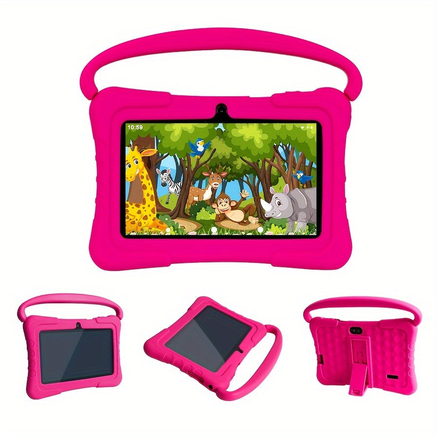 7 Inch Tablet for Kids, 32GB ROM 2GB RAM Android 14.0 Tablet with 2.4G Wifi, GMS, Eye Protection Screen, Parental Control, Education APP, Dual Camera, Shockproof Case, Games, Tablet, Pad