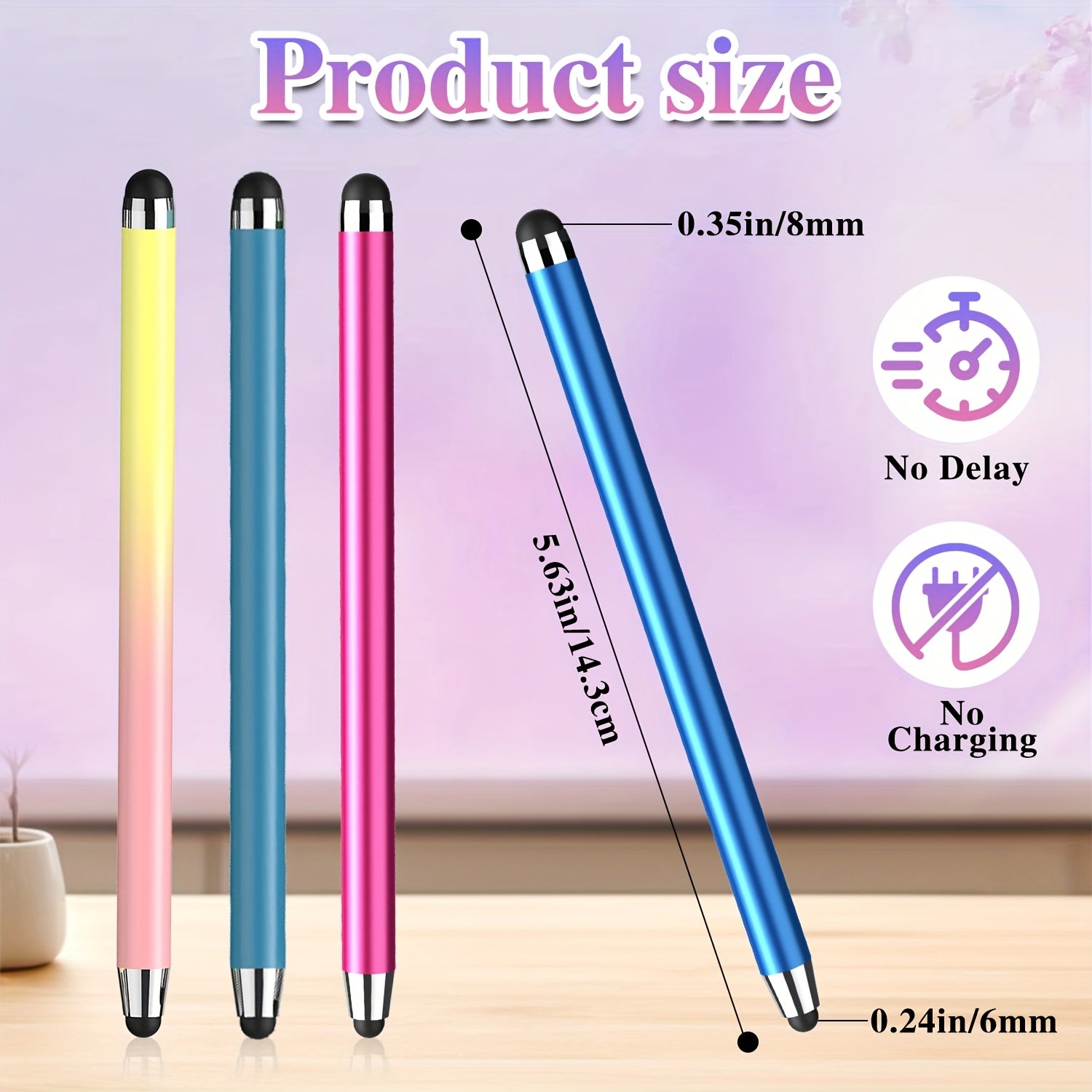 Stylus (10pcs), Stylus Pen for Touchscreen, High Precision and Sensitivity Stylus Pen for Android Smartphone and Tablets, Compatible with Capacitive Touch Screen Student Gift Idea