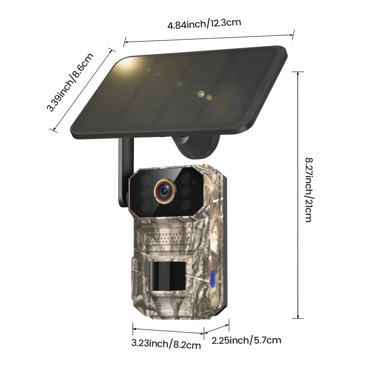 4G/5G LTE Cellular Trail Camera, Trail Camerawithsolar Panels, 1920P Wildlife Monitoring Camera with PIR Motion Sensor, Infrared Night Vision, Two-way Voice, Remote Access, No WiFi Required IP65 (replaceable Within 2 Years)