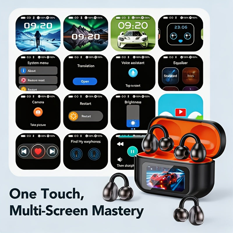 PAVUN AI Smart Translation Headphones Come with a Display, Offer Translation in Over 150 Languages, Feature a High-Definition LCD Screen, Provide 8 Hours of Battery Life, Utilize Wireless 6.0 Technology, And Are Ideal for Sports, Gaming