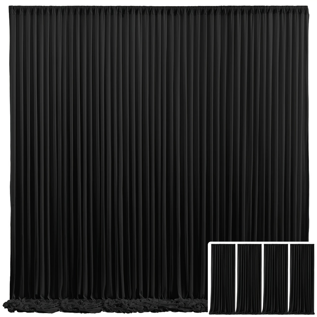 4pcs Of High-end And Elegant Party Decoration Backdrop Cloth, Wear-resistant, Wrinkle-resistant, Soft And Smooth, Non-transparent Party Decoration Backdrop Curtains, Suitable for Wedding, Birthday, Christening And Other Party Activities.