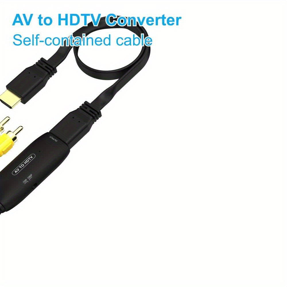 HDTV Converter with USB Power - RCA to HDTV Connector for DVD, VHS, PS3 & More - Supports 1080P Output, Matte Finish