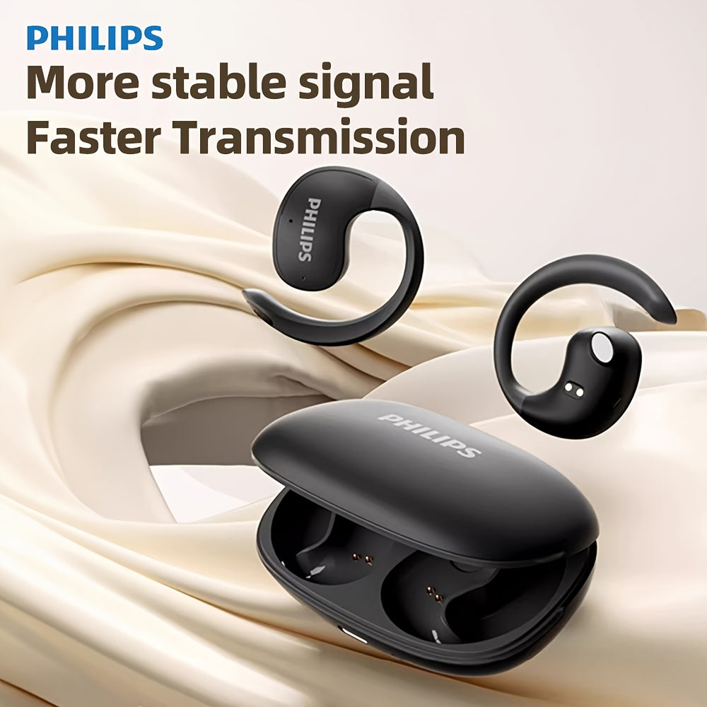 PHILIPS True Wireless Earbuds - Stereo Surround Sound, ENC Noise Cancellation, Touch Controls And Built-In Mic | 24H Polymer Battery, USB-C Fast Charging Case | Lightweight Comfort for Commuting, Workouts And Daily Use TAT2708