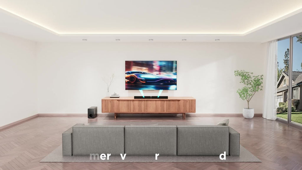 [Home Theater] Sound Bar with Subwoofer, SoundBar for Smart TV, Wireless Speaker, Deep Bass, TV Audio System with ARC/Opt/AUX for Enhanced Home Theater Sound, with Infrared Remote Control