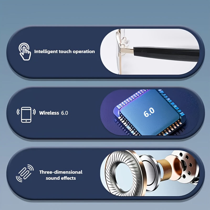 New Smart Glasses with Auto-tinting Lenses That Automatically Transform into Fashion Glasses in Sunlight. Built-in Microphone and Speaker for HD Voice Calls and HiFi Music Quality. Smart Audio Glasses, Ideal for Sports, Driving, Fishing, and Daily
