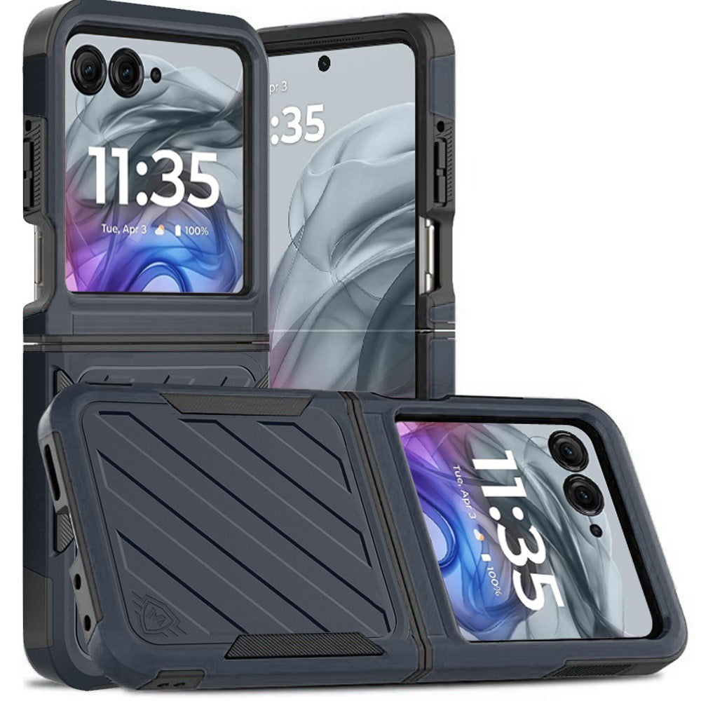 For Motorola Razr 2024 Noble Lined Shockproof Dual Layer Hybrid Phone Cover Case