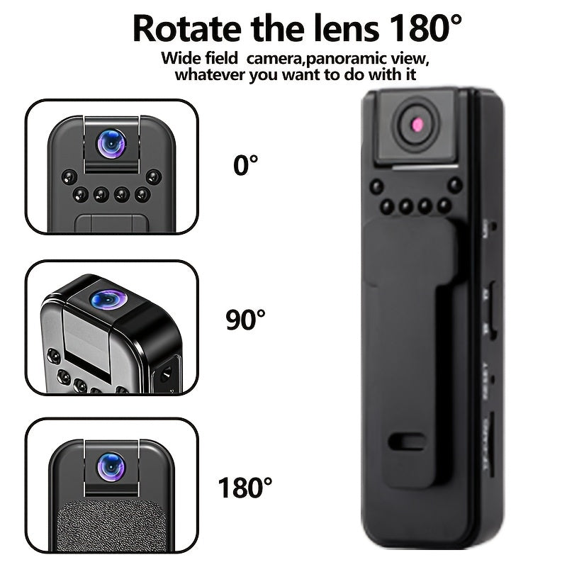 NEW HD Night Vision Body Camera, Portable Clip-On Outdoor Sports Camera, Professional Outdoor Sports Camera