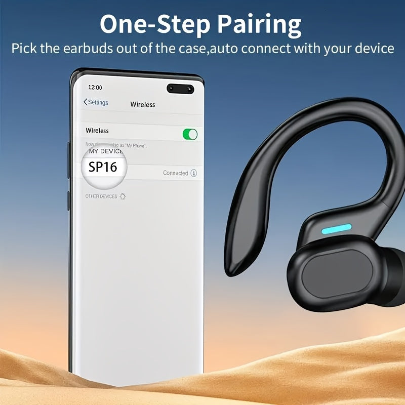 Wireless Earphones, Wireless 5.4, Condenser Microphone, LED Screen Charging Box, Compatible With Android/iOS, Automatic Pairing, Long-lasting Battery Life, Suitable For Sports, Games, Riding, Driving. -The Ideal Gift For Couples And Friends