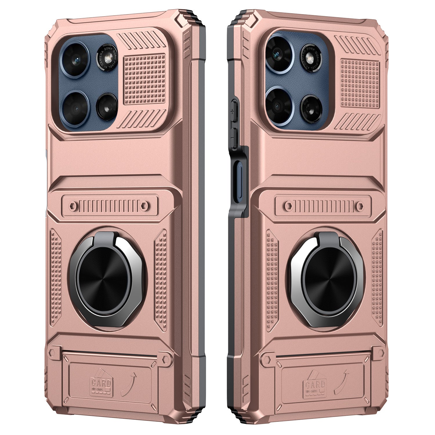 Phone Case Cover with Magnetic Support Metal Kickstand for Moto G 5G 2025/Moto G 5G 2026/Moto G Play 2026 6.7inch