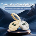 2 Pairs Of In Ear Wireless Wireless Earbuds, Invisible Mini Sleep Earbuds, Long Battery Life, Comfortable To Wear, High Fidelity Sound Quality, Intelligent Noise Reduction, Bass Loop, Touch Control, Digital Display Screen, Office, Leisure, Sports, Sleep,
