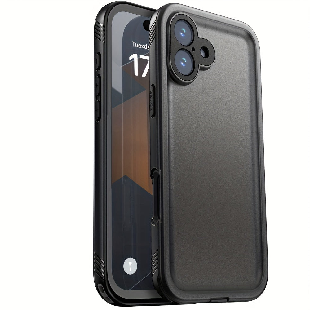 Phone Case - A Robust Case Designed for Various for Iphone, Including The Pro Max And Mini Versions, Featuring a Built-In Tempered Glass Screen Protector And Offering Protection Against Dust, Shocks, And Underwater Activities