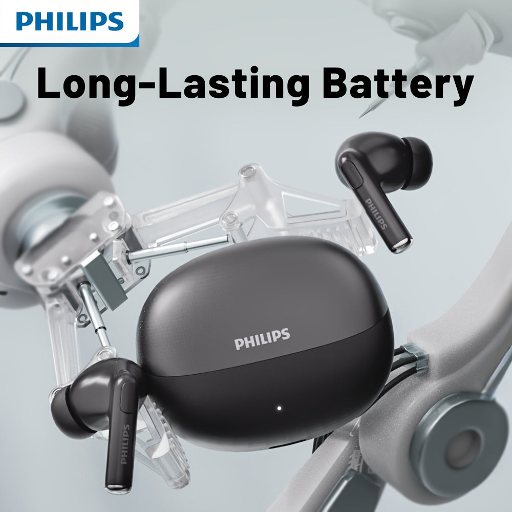 2026 New Philips Wireless Headphones | Wireless Dual Stereo In-Ear Type, Newly Upgraded V6.0, Long Standby Time, Noise Reduction, Comfortable to Wear | Type-C Charging, Suitable for Birthday, Independence Day, And Holiday Gifts