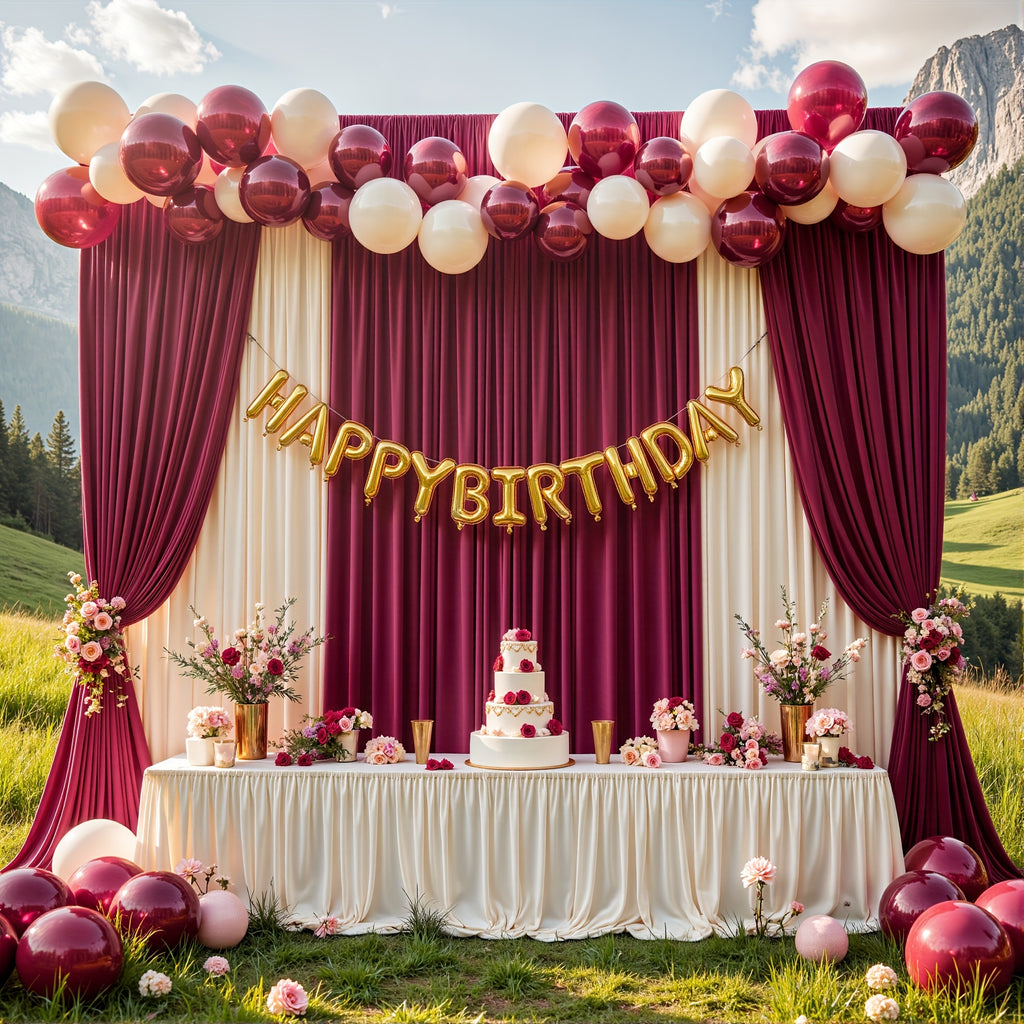 4pcs Of 5ft*10ft Elegant Polyester Spandex Photography Background Cloth, Banquet Decoration Curtains with Pole Bags, Soft And Smooth, Wear-resistant And Wrinkle-resistant, Suitable for Weddings, Birthdays, Banquets, Balls And Other Activities.