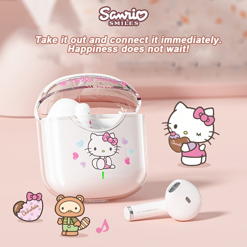 [Authorized] Wireless Headphones, Kuromi Pompompurin My Melody Melody, 5 Different Styles Available, Cute Design Gaming Earbuds Unique Style, Convenient for Smart Calls, Suitable for Daily Exercise And Outings, Learning Holiday Gifts