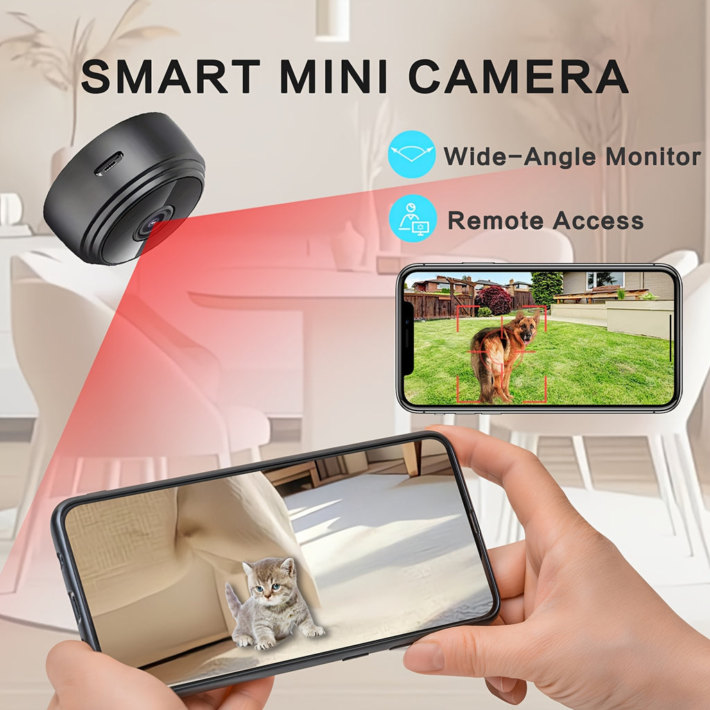 1/ 2/ 3/ 5/ 6/ 9/ 12pcs Wireless Remote Control Monitoring Camera, 1080P High-Definition, 2.4G Wifi, Wide-Angle Monitoring, Remote Observation, with Battery (180MA), Used for Home Security Wifi Monitoring Camera