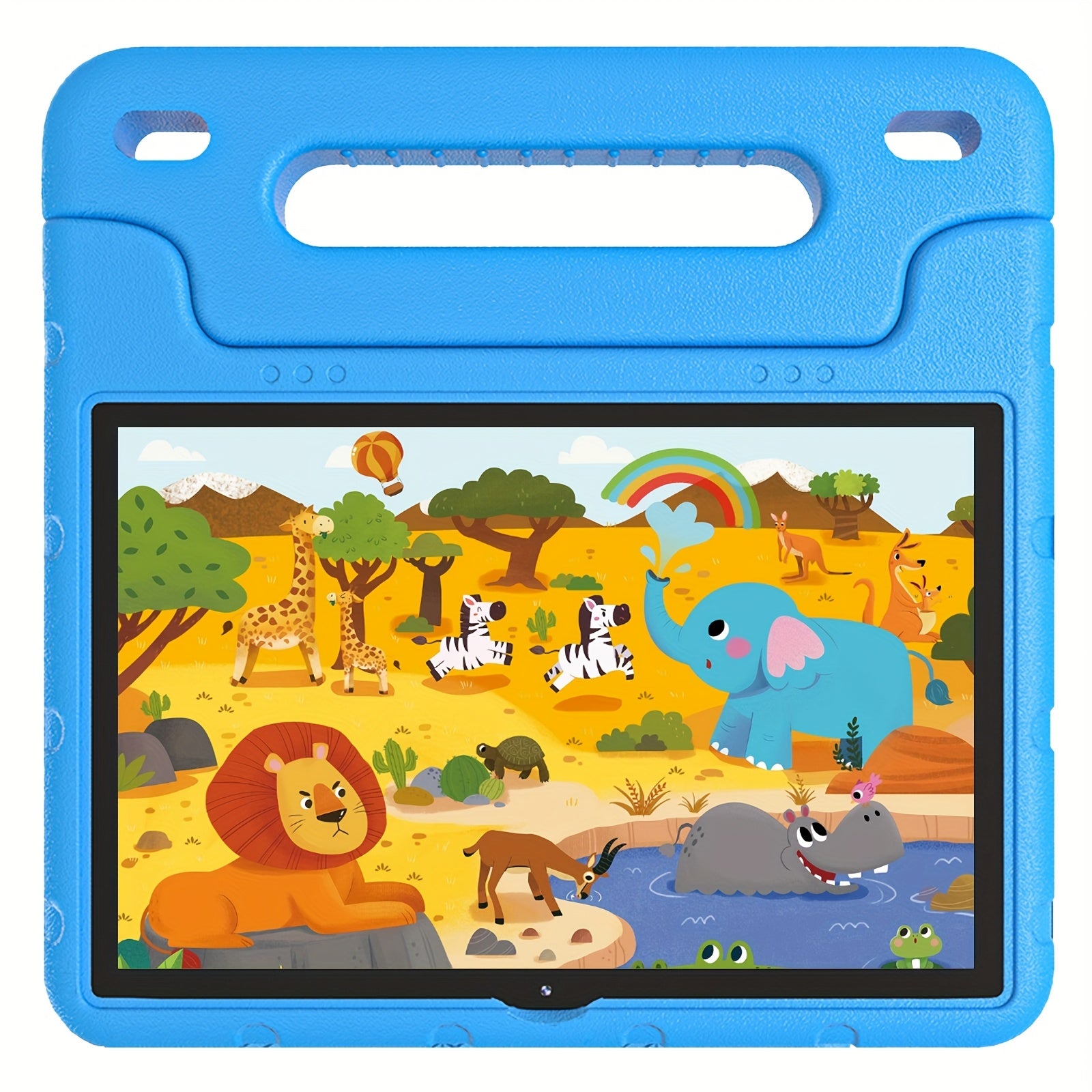 Kids Tablet, 10-inch Kids Tablet, 64GB Storage, 512GB Expandable Learning Tablet with Android 13, WiFi, Dual Camera, Preloaded Educational Apps, Parental Controls, Shockproof Case for Boys, Girls