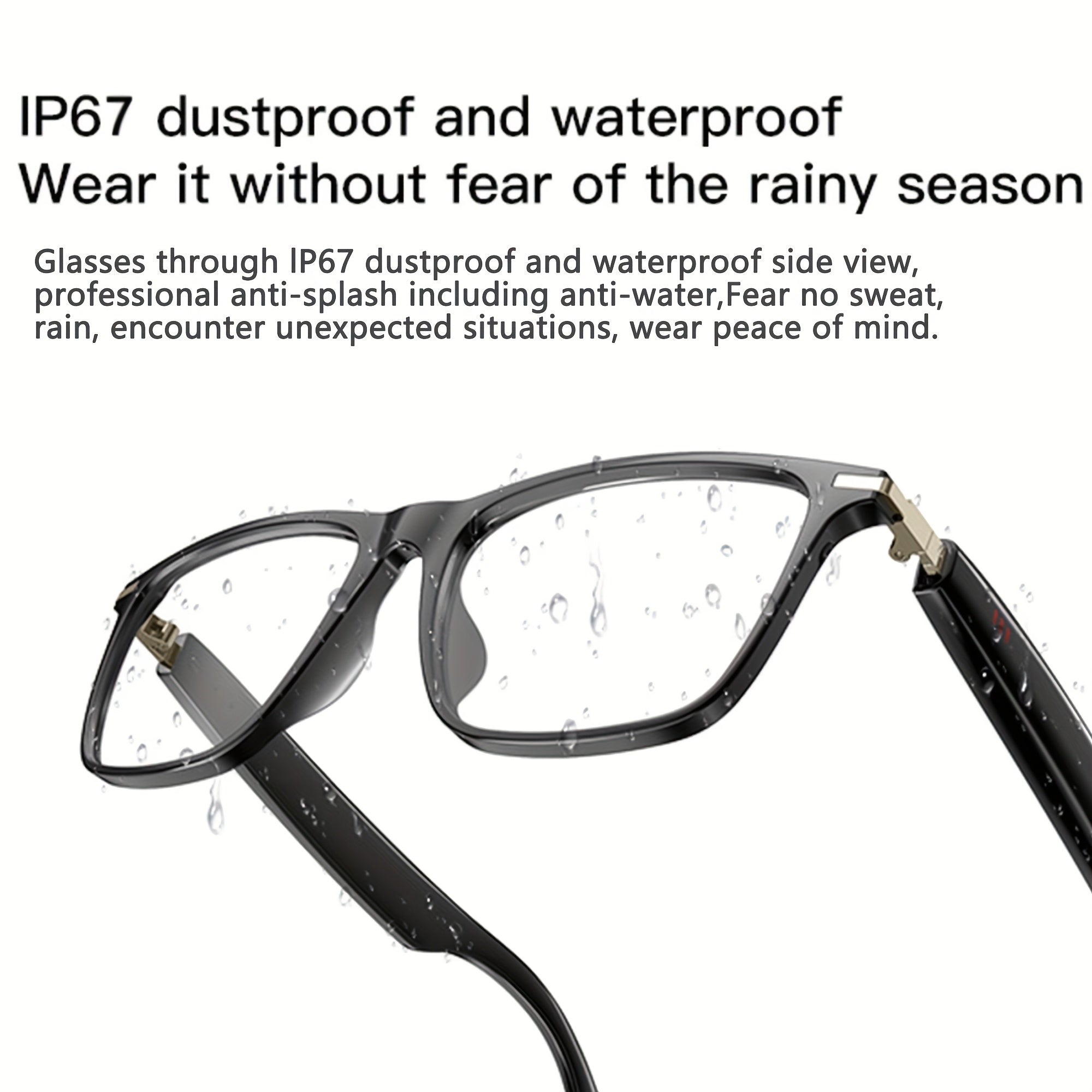 OICIIDO New AI Smart Glasses Support Real-time Translation for 160+ Languages And Video Translation. Equipped with Chat GPT System. Multifunctional Audio Glasses for Men And Women. Built-in Microphone And Speaker. HD Voice Calls And Hi-Fi Music