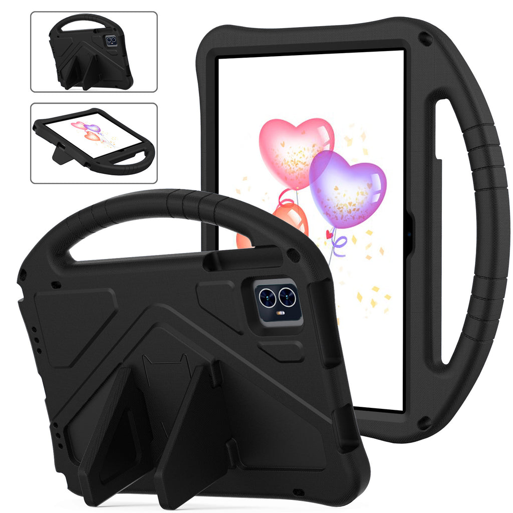 1 X Suitable for T-Mobile Revvl Tab 2(2025) 10.1inch Tablet Case with Stand and Handle- Shockproof EVA and PC Hybrid Shell, Skin-Friendly Pink/Blue/Green/Red/Black, Compatible with T-Mobile Revvl Tab 2 5G, Heavy-Duty Case for Travel and Gaming