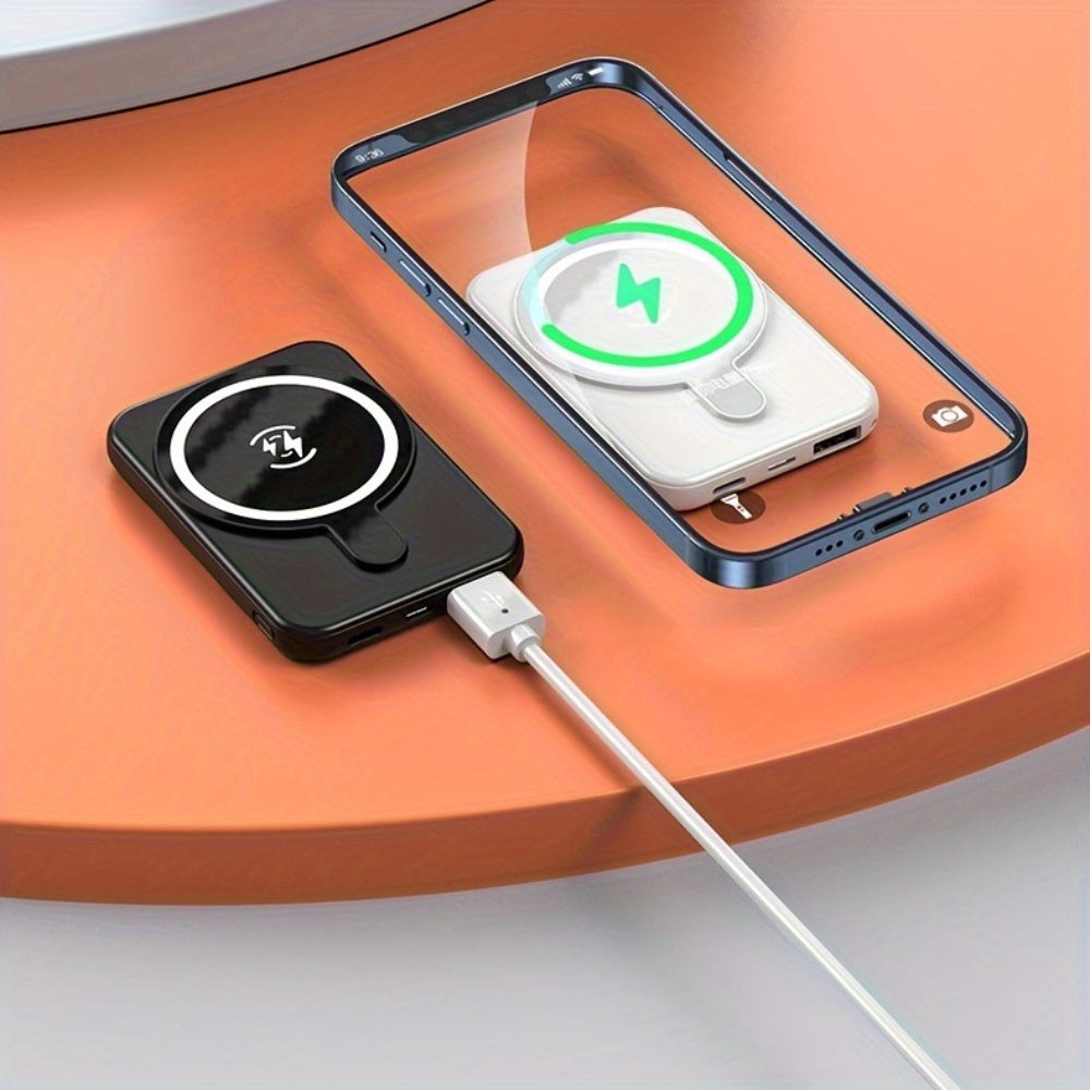 Ultra-Thin Magnetic Power Bank, 12900mAh Wireless Portable Charger, Wired 20W Fast Charging Battery Pack, Compatible with Magsafe, for iPhone 17/16/15/14/13/12 Series for SamSung for Android, Comes with USB C Charging Cable