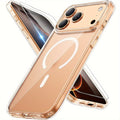 Phone Case - Protective Phone Case IP16 Pro Max Case for Magnetic Additions, Shockproof Protective Case, with Tempered Glass Screen Protector + Camera Lens Protector, Scratch-Resistant Back Cover
