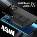 MFIGlGK [Fast Charger] 2 Pack 45W Super Fast Charger Type C | 45 Watt USB-C Wall Charging Block for Samsung S23/ Ultra/ S22/ S21/ S20/ Note10/ 20, iPhone 16/ 15 Pro, Pro Max, Plus with 2x MFIGlGK