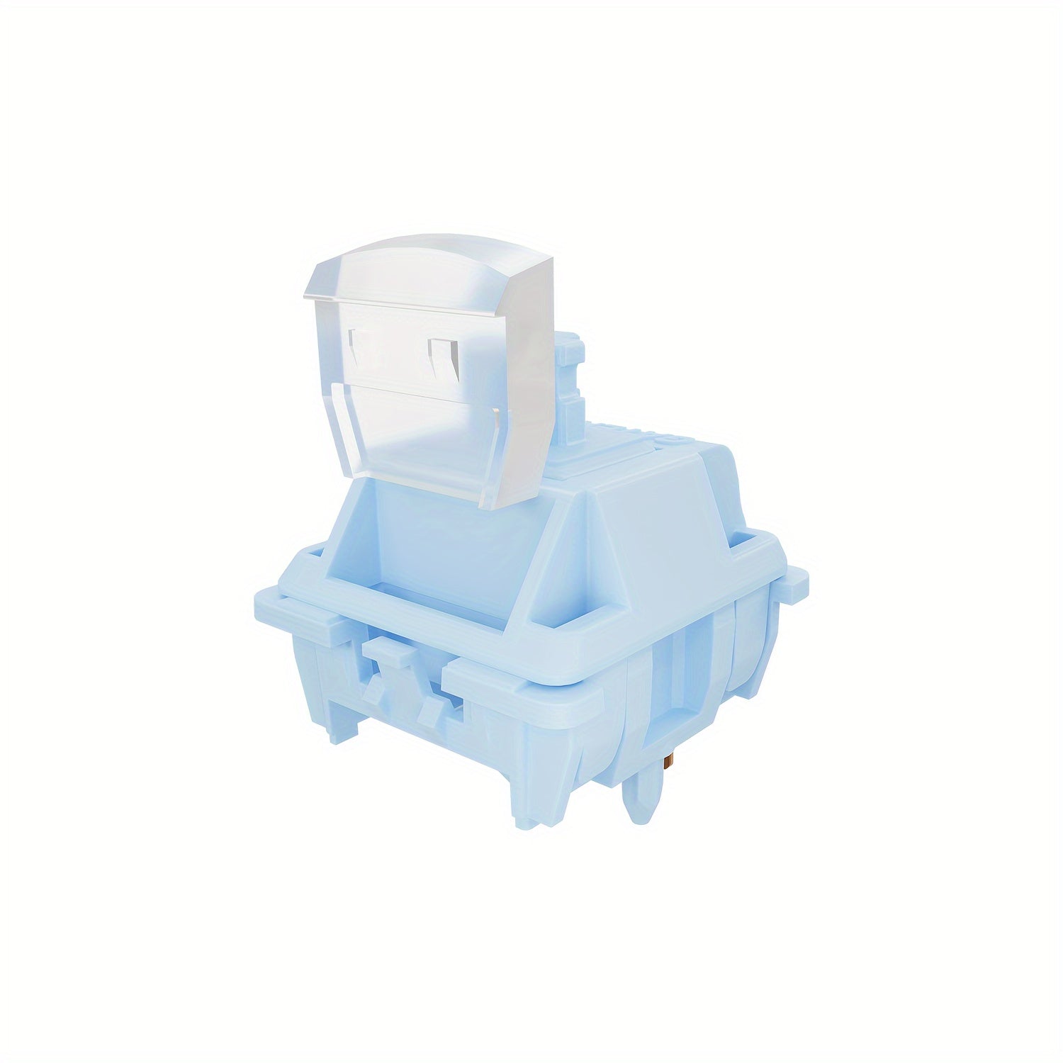 GATERON Sea Salt Smoothie Keyboard Switches Linear 45gf Full POM Material Pre-lubed 5-Pins Key Switches for MX Mechanical Keyboard