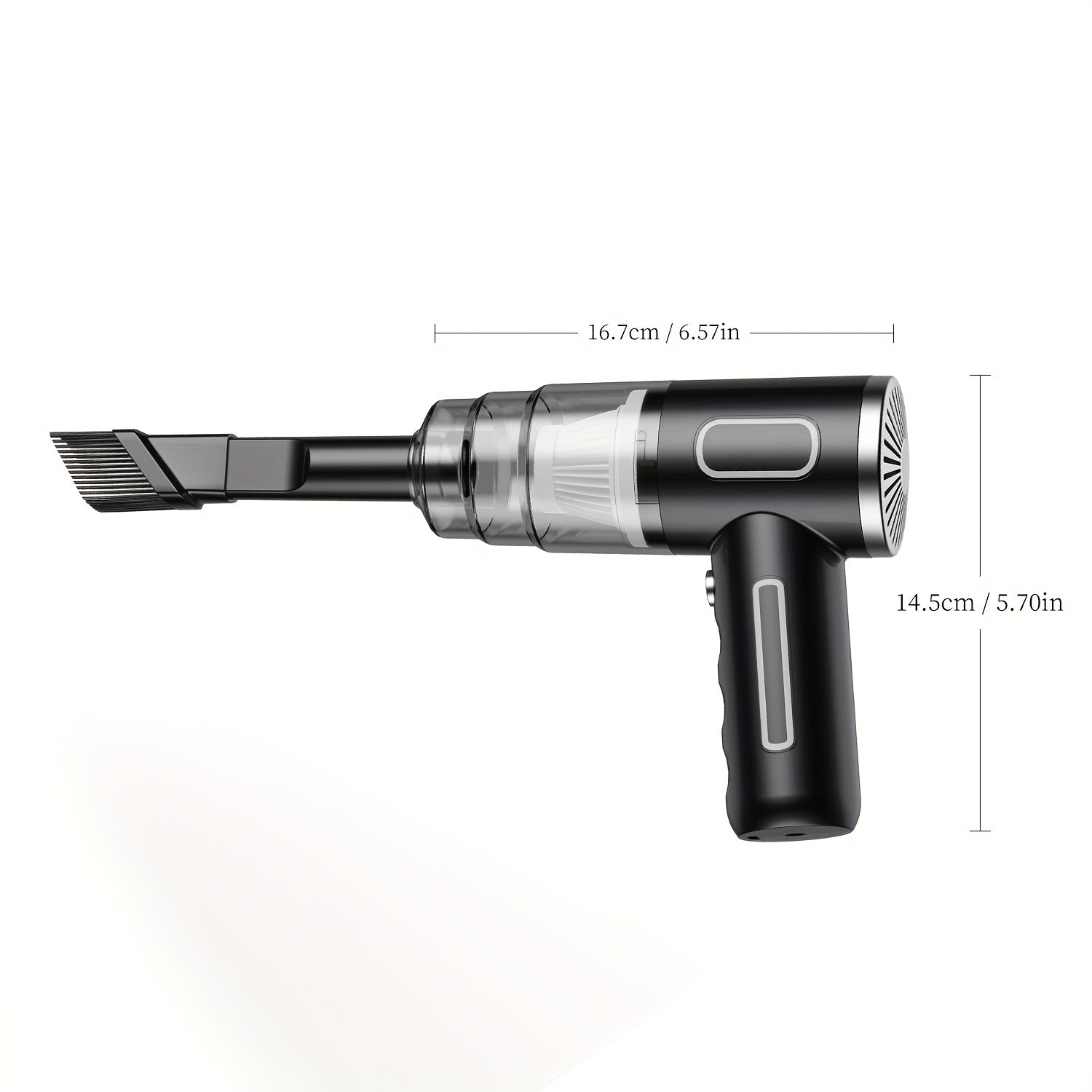 [Belibuy Wireless Mini Vacuum] Belibuy Wireless Mini Vacuum Cleaner | Cordless Handheld Vacuum with Strong 3KPa Suction, USB-Powered, Portable Compact Design, Long Reach Tube & Brush Heads, Lightweight for Car, Home, Office, Electronics - Ideal for Small