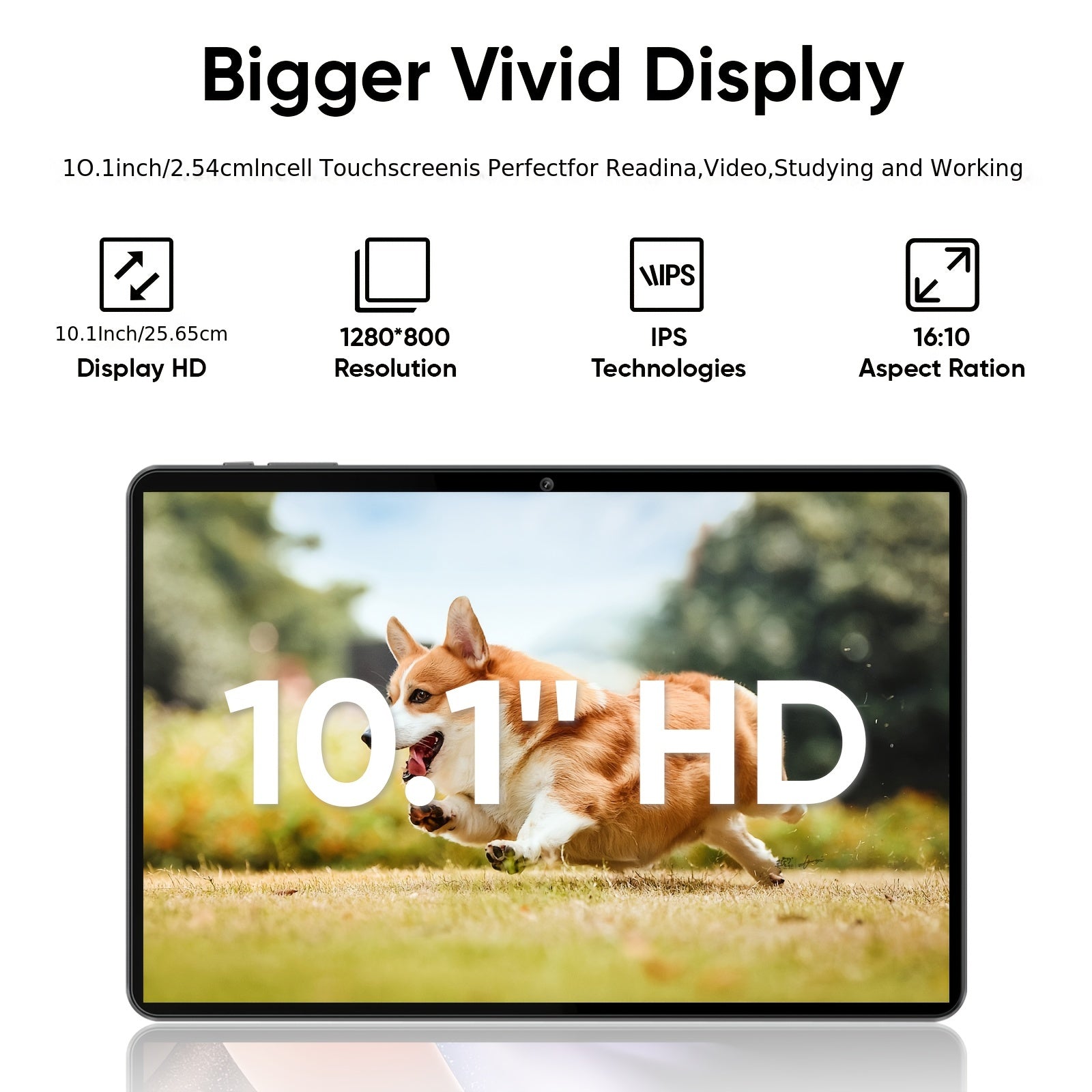 [Latest Android 14 Tablet] 2024 Latest Android 14 Tablet | 10-inch Octa-Core Tablet with 10GB (4+6) RAM, 64GB ROM, 1TB TF Expansion, Case, Powerless Stylus, Keyboard, 5G Dual-Band WIFI, 5MP+8MP Camera