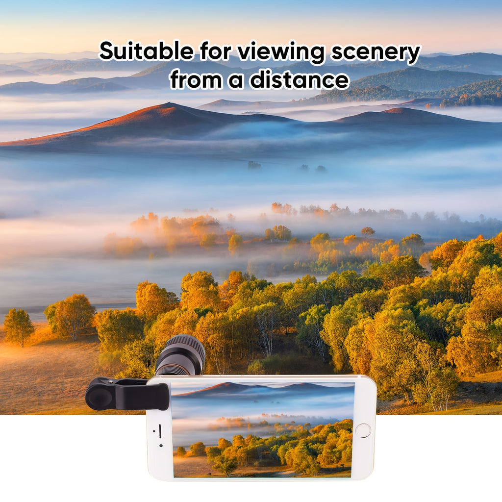 [HD Zoom Lens] Portable Telephoto Lens, Professional Mobile Lens, HD Zoom, Wide-Angle and Telephoto in One, High-Quality Optical Lenses, Compatible with Most Smartphones for Travel & Photography, Sleek Design, Precision Focus Lens