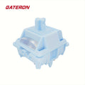 GATERON Sea Salt Smoothie Keyboard Switches Linear 45gf Full POM Material Pre-lubed 5-Pins Key Switches for MX Mechanical Keyboard