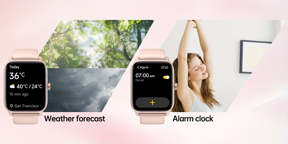 [Mother's Day Gift] Mother's Day Gift, FAWEIO Women's Smart Watch, Men's Wireless Calling, 1.8-inch HD Touchscreen, Fitness Tracker, 100+ Sports Modes, Built-in Alexa Smartwatch, Suitable for iPhone and Android