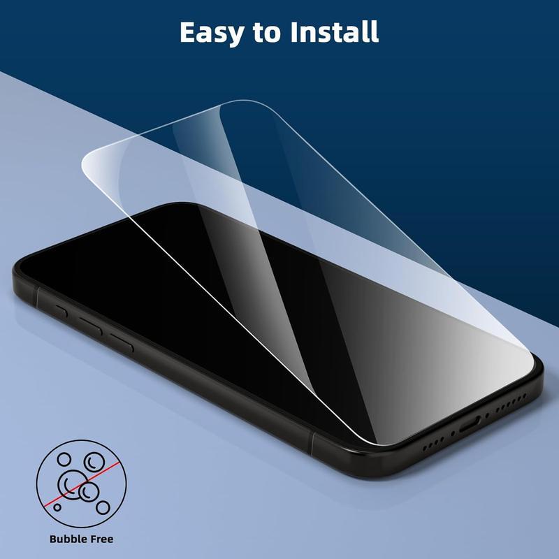 8 Pcs/set Tempered Glass Screen Camera Lens Protector For iPhone 17 16 15 14 13 12 11 Pro Max with 4 Pcs Screen Protector & 4 Pcs Camera Lens Protector