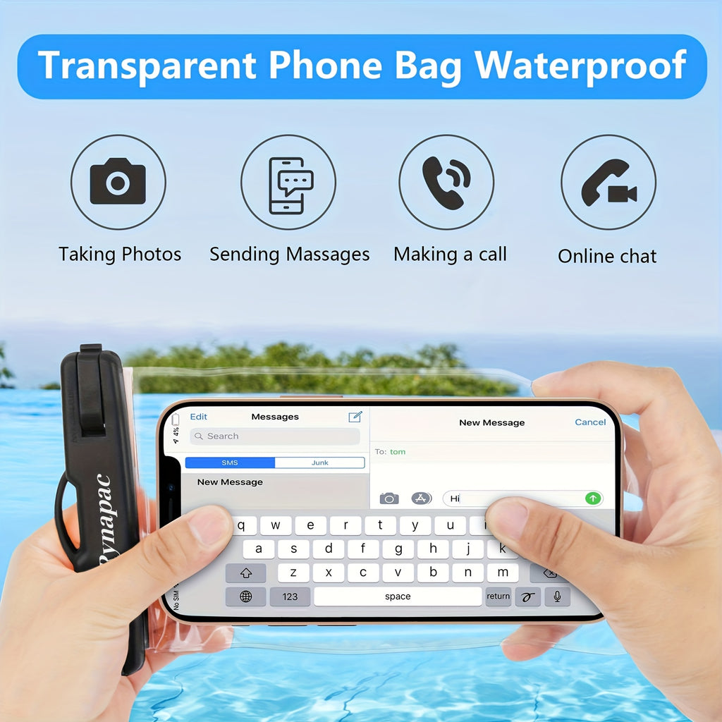 2pcs Waterproof Phone Bag - Dry Case for iPhone 16/15/14 Pro Max & for S24/S23 - Swimming, Beach, Boating Essential